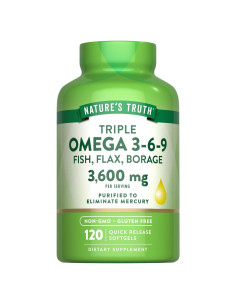 Suplemento Omega 3-6-9 Verdad de la Naturaleza 3600mg 120 Softgels