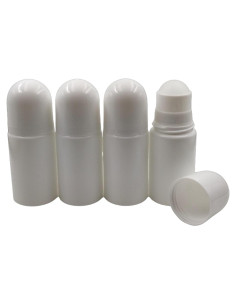 4 Botellas Roll-on Vacías 50mL ZQDZYIE para Desodorantes DIY