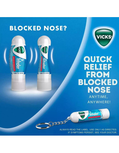 Inhalador Vicks 7 g - Alivio Congestión Nasal Rápido
