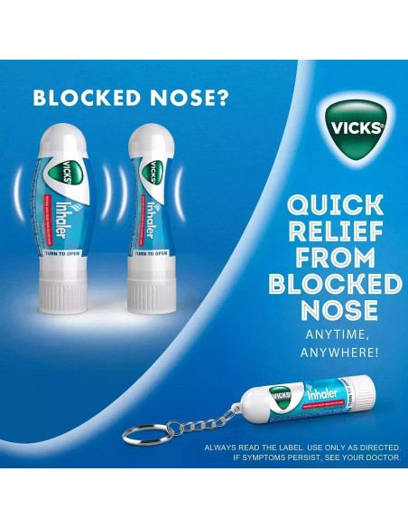 Inhalador Vicks 7 g - Alivio Congestión Nasal Rápido Inhalador Vicks 7 g - Alivio Congestión Nasal Rápido