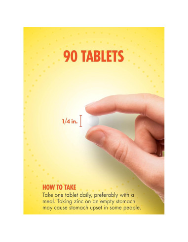 Sundance Gluconato de Zinc 50mg - 90 Tabletas Vegetariano