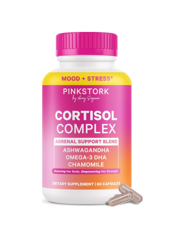 Complejo de Cortisol Pink Stork - Ashwagandha y Omega 3 DHA