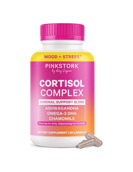Complejo de Cortisol Pink Stork - Ashwagandha y Omega 3 DHA