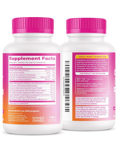 Complejo de Cortisol Pink Stork - Ashwagandha y Omega 3 DHA