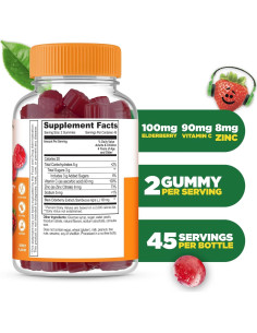 Gomitas Inmunológicas Lifeable Kids 90 Unidades Sabor Baya 2