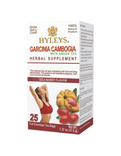 Té HYLEYS Garcinia Cambogia y Té Verde Baya Goji - 25 Bolsitas