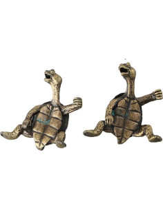 Soporte de Incienso Tortuga de Cobre Kopida - 2 Piezas 2