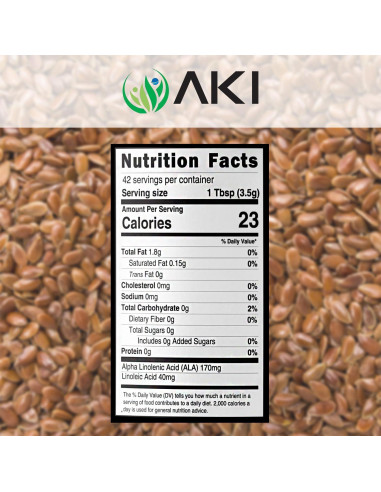 Polvo de Aceite de Semilla de Lino AKI 150g - Rico en Omega-3