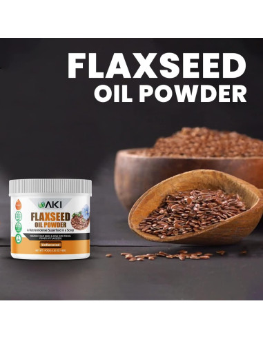 Polvo de Aceite de Semilla de Lino AKI 150g - Rico en Omega-3