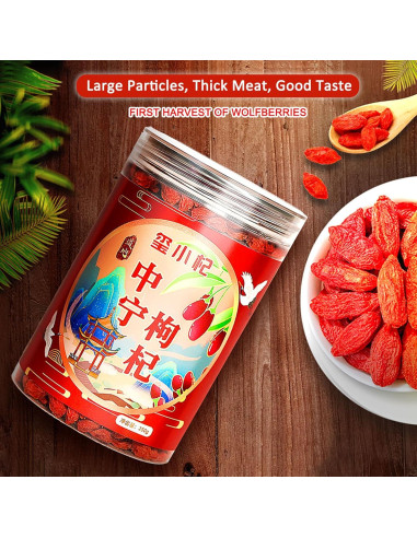 Bayas de Goji Secas Orgánicas 250g - 100% Naturales Sin Aditivos