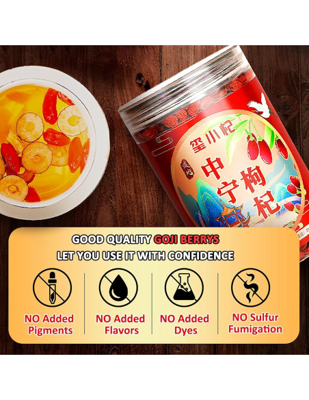 Bayas de Goji Secas Orgánicas 250g - 100% Naturales Sin Aditivos