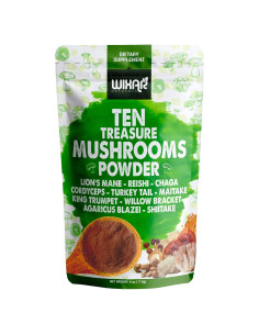Polvo de Champiñón Wixar Naturals 113g - Mezcla 10 en 1