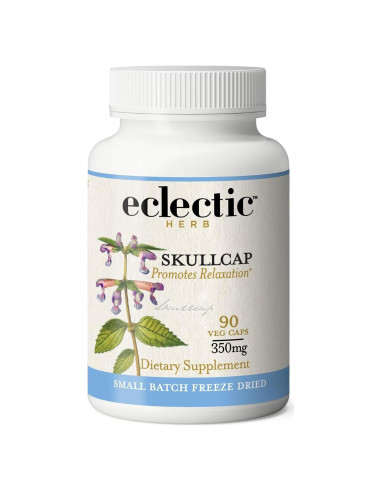 Cápsulas de Skullcap Ecléctica 90 CT | Suplemento Herbal Vegano