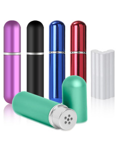 Inhaladores de Aceite Esencial NIIIYTYB 5 Pcs Portátiles