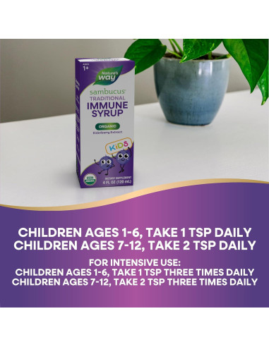 Jarabe Inmunológico Sambucus Nature's Way 118 ml Orgánico