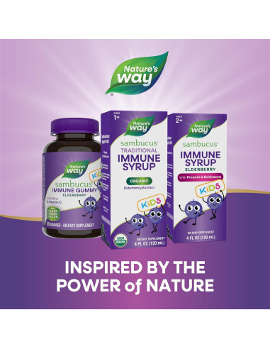 Jarabe Inmunológico Sambucus Nature's Way 118 ml Orgánico