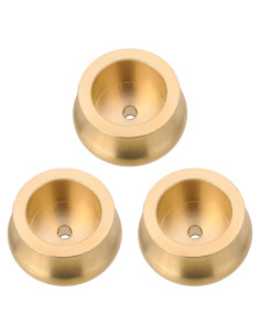 Soporte de Incienso de Latón Trinkrittey - 3 Piezas Doradas