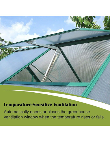 Abridor de Ventana Automático Tawveml 2PCS para Invernadero