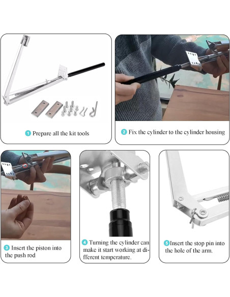 Abridor de Ventana Automático Tawveml 2PCS para Invernadero