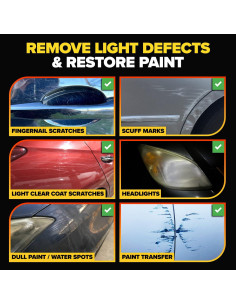 Carfidant Kit Reparador de Rayones de Pintura Automotriz 250g 2