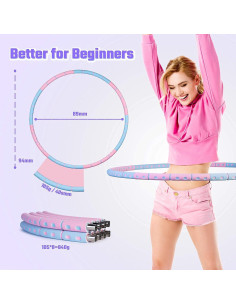 Anillo de Ejercicio Ajustable SEANCHEER 0.91-2.27kg 89cm 2