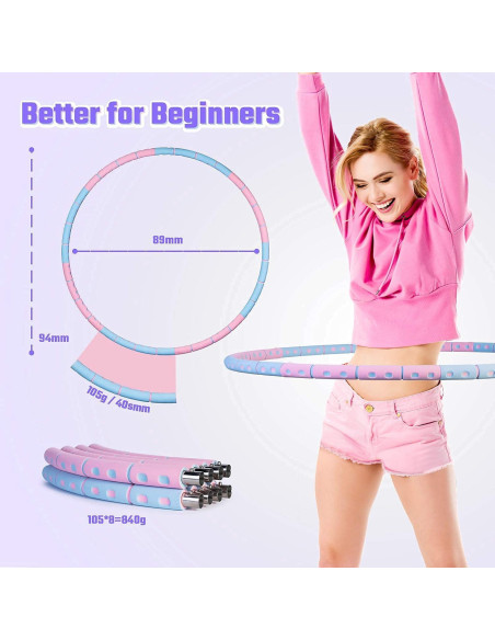 Anillo de Ejercicio Ajustable SEANCHEER 0.91-2.27kg 89cm