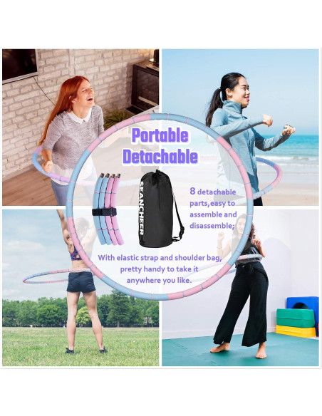 Anillo de Ejercicio Ajustable SEANCHEER 0.91-2.27kg 89cm