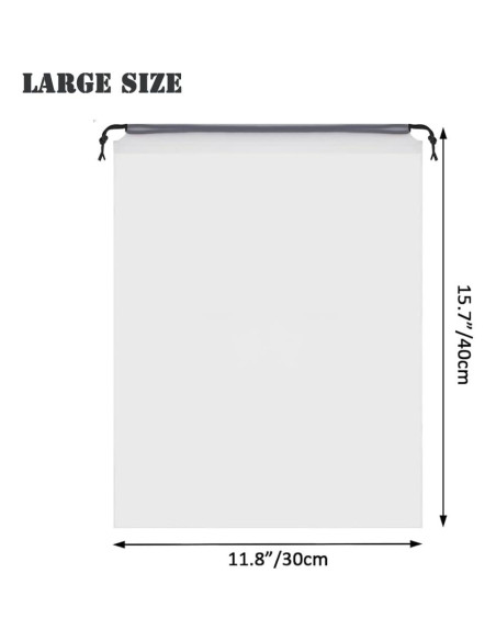 12 Bolsas Transparentes para Zapatos 30x40 cm - Viaje y Almacenamiento