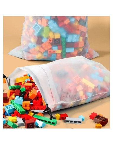 12 Bolsas Transparentes para Zapatos 30x40 cm - Viaje y Almacenamiento