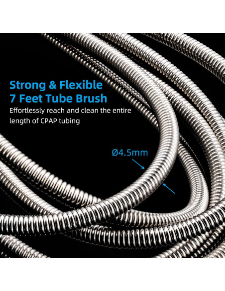 Cepillo de limpieza CPAP SPESHALU 2.13m para mangueras 22mm 19mm