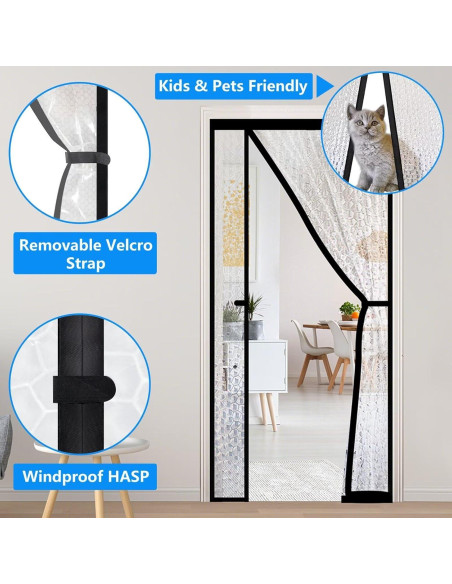 Cortina de Puerta Aislante Magnética RELIANCER 30x78"