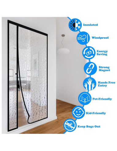 Cortina de Puerta Aislante Magnética RELIANCER 30x78"