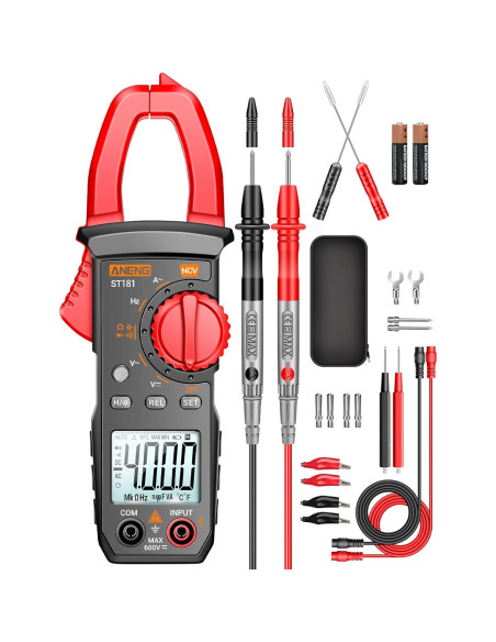 Multímetro Digital ANENG SZ301 con Medidor de Pinza y Retroiluminación