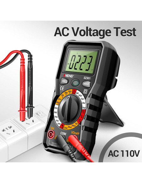 Multímetro Digital ANENG SZ301 con Medidor de Pinza y Retroiluminación