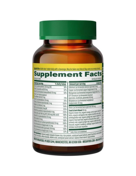 MegaFood Multivitamina Diaria Mujeres 40+ 30 Tabletas