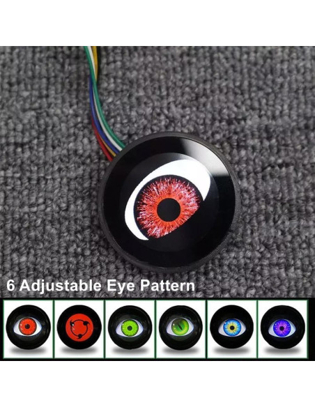 2 Pcs Faro Ojos del Diablo LED JHSHlye 12V 6 Modos Ajustables