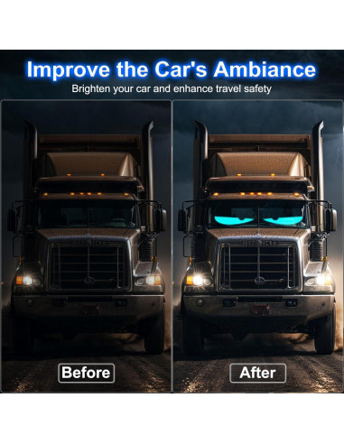 Luces Ojos de Diablo JINRUIHAO para Autos 60x12cm RGB