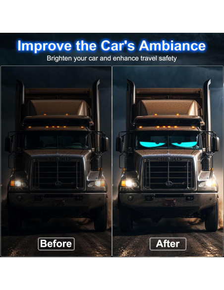 Luces Ojos de Diablo JINRUIHAO para Autos 60x12cm RGB