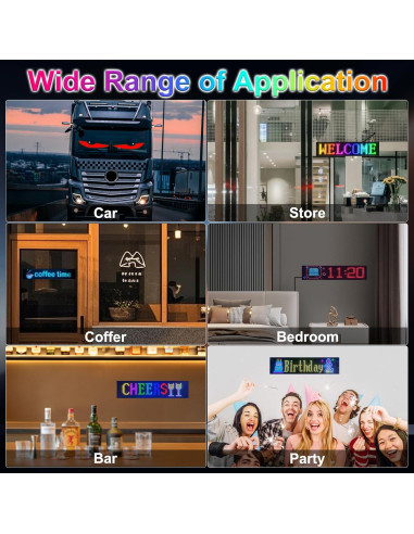 Luces Ojos de Diablo JINRUIHAO para Autos 60x12cm RGB