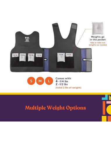 Chaleco de Compresión Sensorial con Peso Special Supplies Mediano Azul