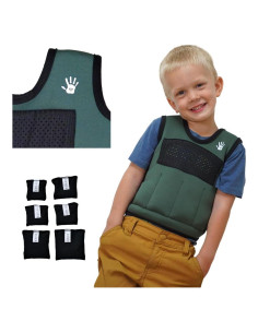 Chaleco con peso SENSORY4U para niños 0.9 kg ajustable