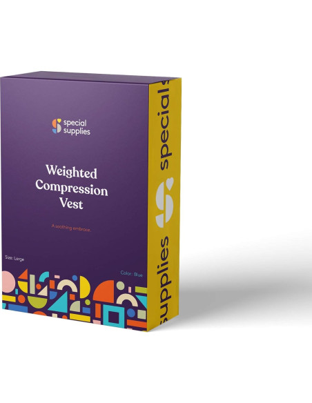 Chaleco de Compresión Sensorial con Peso Special Supplies Mediano Azul