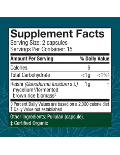 Cápsulas de Reishi Host Defense - Suplemento Inmunológico 30 Unidades 2
