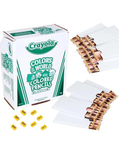Lápices de Colores de Tonos de Piel Crayola 240ct para Clase 2