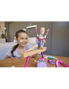 Juego de Gimnasta de Barbie con 15+ Accesorios y Barra de Equilibrio 2