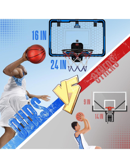 Aro de Baloncesto Interior HopeRock Grande 43x33cm con Marcador