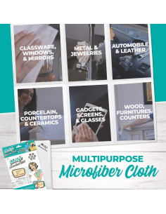 Paño de Microfibra Reutilizable Home Spirit - 2 Piezas 40x38 cm 2