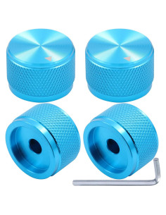 Perillas de Control de Aluminio Azul DKARDU 4PCS 20x15.5mm