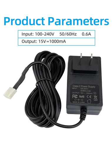 Transformador de 15V DC ANYINELEC para suavizador de agua V3186-06