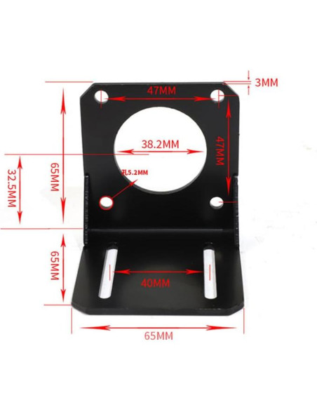 Soporte de Motor Paso a Paso Nema 23 HobbyUnlimited 4pcs